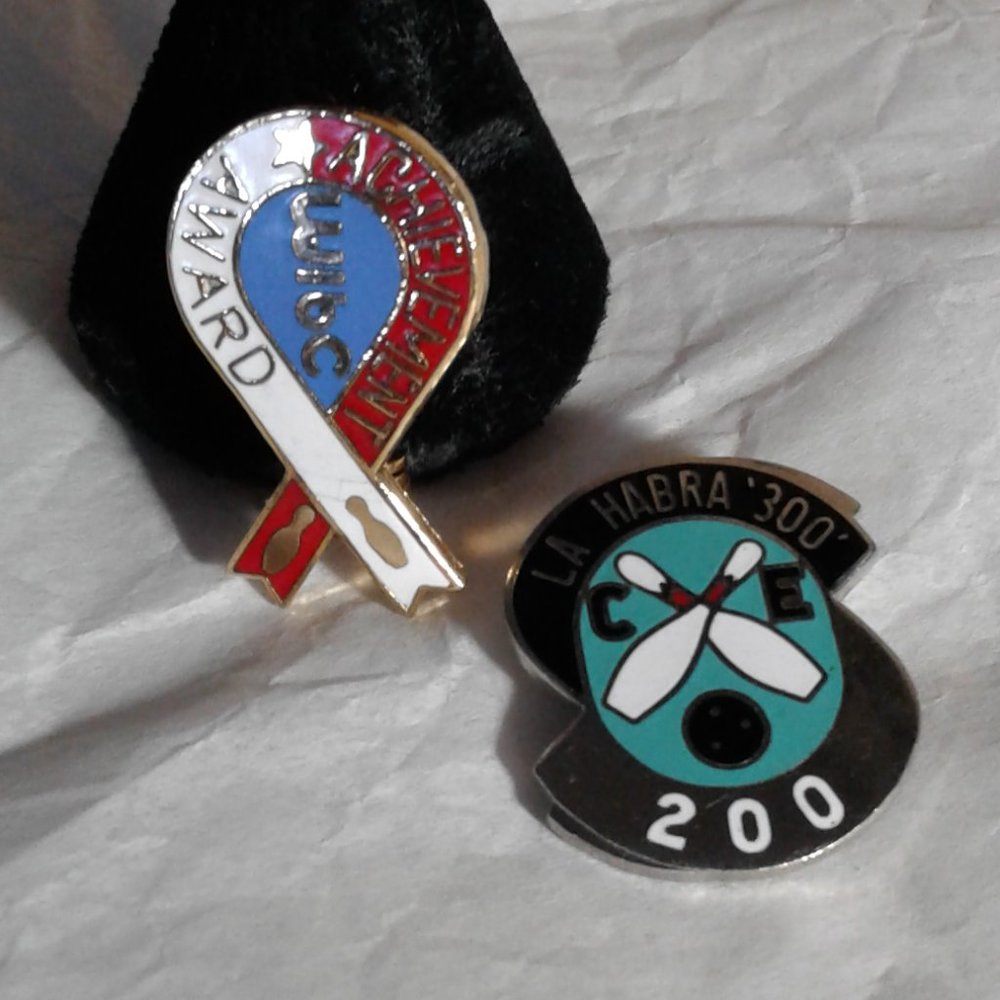 Bowling Brooch Set of Two